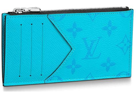 lv card holder blue|Lv monogram card holder.